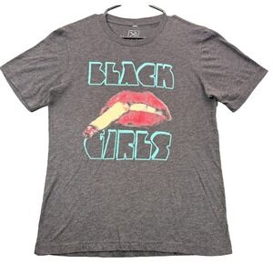 Haberdash Black Girls Lips Graphic T Shirt Mens Medium M Charcoal Gray